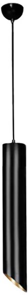 Toolight - Závesná stropná lampa Tube - čierna - APP573-1CP