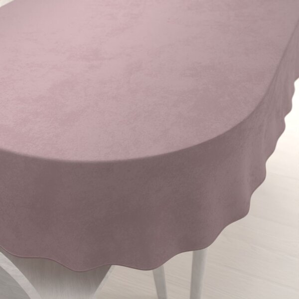 Biante Zamatový oválny obrus Velvet Prémium SVP-002 Staroružový 120x180 cm
