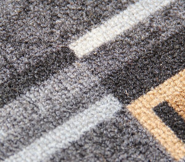 Associated Weavers , Protišmykový behúň na mieru Bombay 97, šíre 67 cm, šedá, chodba / predsieň