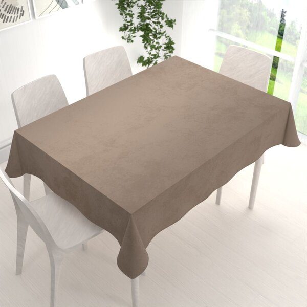Biante Zamatový obdĺžnikový obrus Velvet Premium SVP-005 Svetlo hnedý 50x100 cm