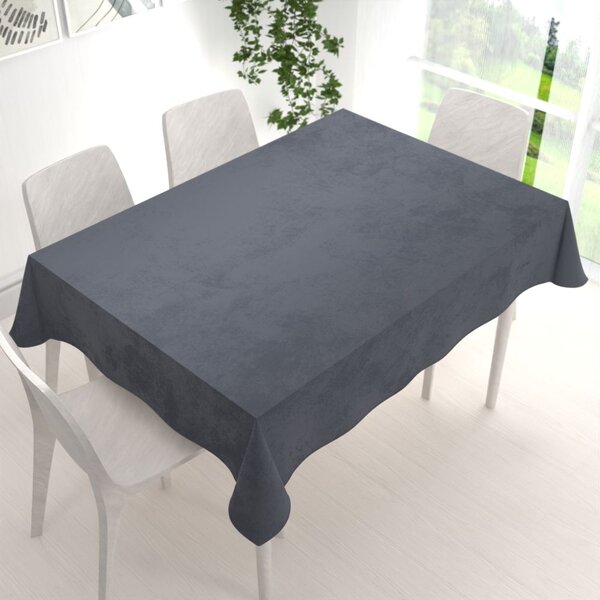 Biante Zamatový obdĺžnikový obrus Velvet Premium SVP-004 Antracitovo sivý 50x100 cm