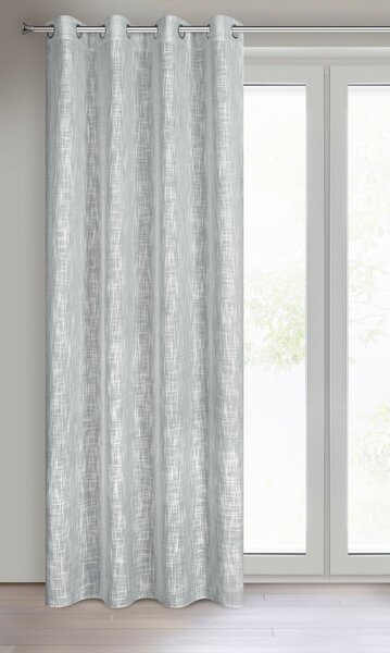 ZÁVES NA KRÚŽKOCH LIREN 140X250 CM STRIEBORNÁ