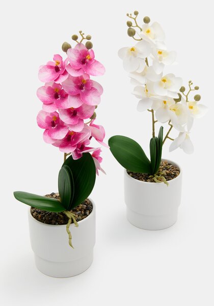Sinsay - Umelá dekoratívna orchidea v kvetináči - ružová