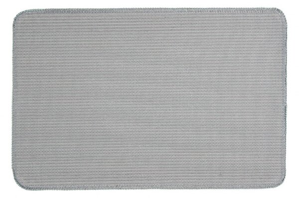 Modrá kúpeľňová predložka so srdiečkom - 58*38*1 cm - Clayre & Eef
