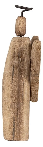 Dekorácia drevený anjel Antique so srdiečkom - 13*5*22 cm - Clayre & Eef