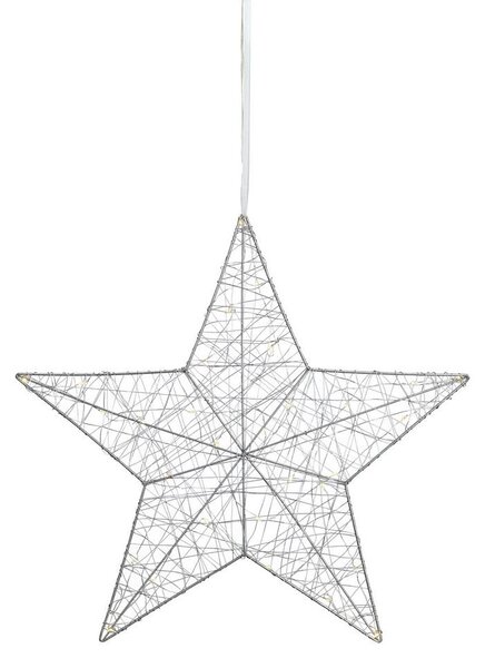 Markslöjd Markslöjd 703436 - LED Vianočná dekorácia ARTUR 30xLED/0,9W/4,5V strieborná 50 cm ML0814 + záruka 3 roky zadarmo