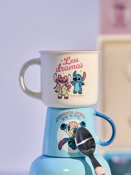 Sinsay - Keramický hrnček s potlačou Lilo & Stitch - viacfarebná