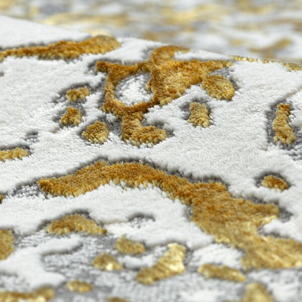 Dywany Łuszczów , Kusový koberec Allure 1961 gold/white, 80x150, žltá, kancelária