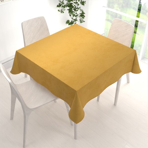 Biante Zamatový štvorcový obrus Velvet Prémium SVP-009 Horčicový 40x40 cm