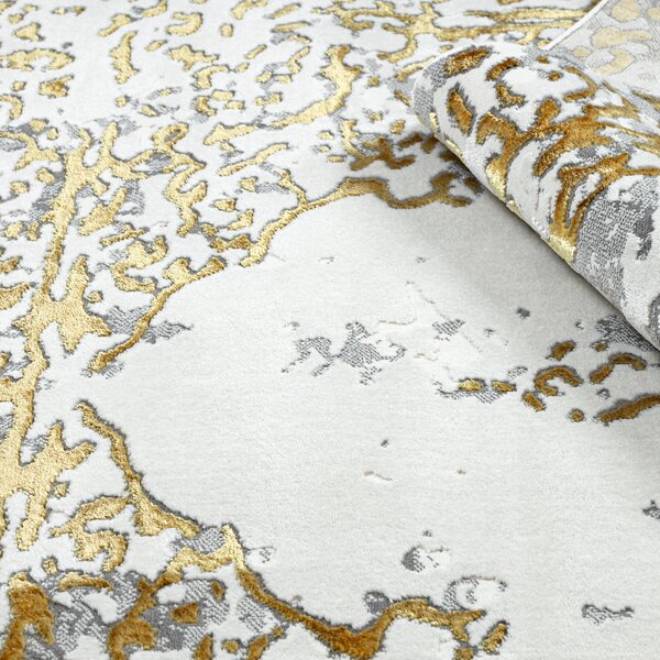 Dywany Łuszczów , Kusový koberec Allure 1961 gold/white, 80x150, žltá, kancelária
