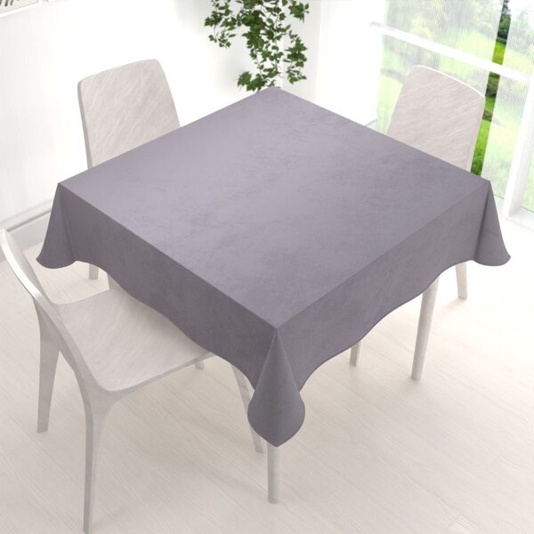 Biante Zamatový štvorcový obrus Velvet Prémium SVP-013 Sivý 40x40 cm
