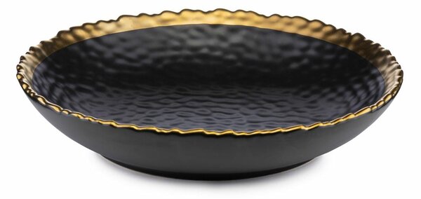 Keramický hlboký tanier Kati, (fi) 21 cm, čierny