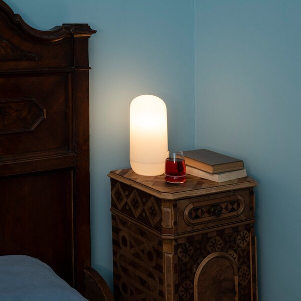 Stolové Lampa Artemide, Gople, Biela, Obývacia izba, Plast, Dizajnový