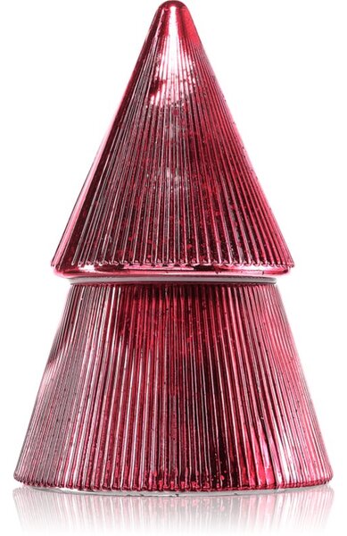 Paddywax Stacked Tree Red Ribbed Mercury vonná sviečka 198 g