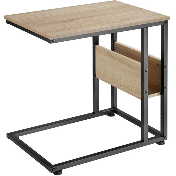 Tectake 404278 odkladací stolík wigan - industrial svetlé drevo