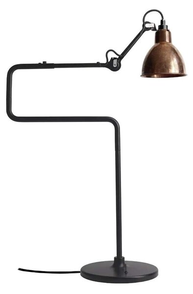 DCW - 317 Stolová Lampa Black/Raw Copper Lampe Gras - Lampemesteren