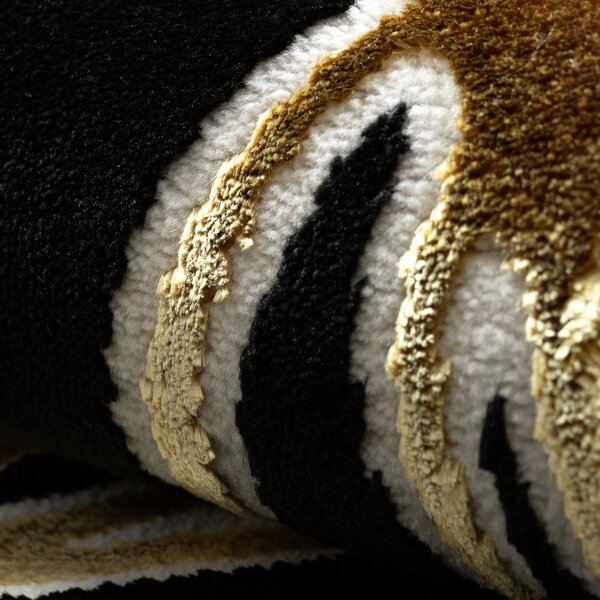 Dywany Łuszczów , Kusový koberec Allure 1964 black/gold, 120x170, čierna, kancelária