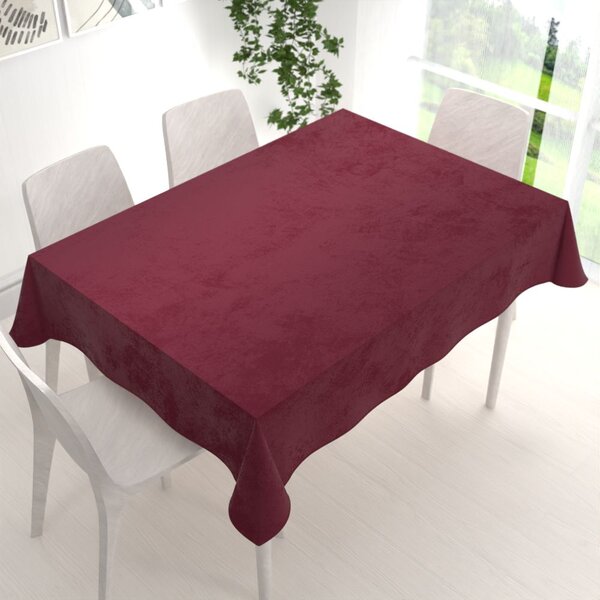 Biante Zamatový obdĺžnikový obrus Velvet Premium SVP-010 Tmavo vínový 50x100 cm