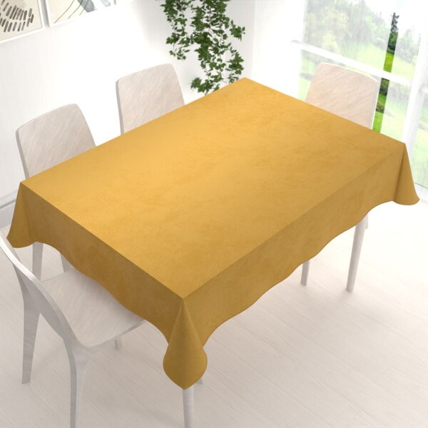 Biante Zamatový obdĺžnikový obrus Velvet Premium SVP-009 Horčicový 50x100 cm