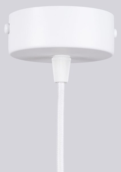 Luster Halo, 6x biele sklenené tienidlo, w