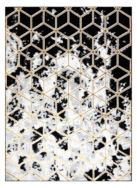 Dywany Łuszczów , Kusový koberec Allure 1966 black/gold, 80x150, žltá, kancelária