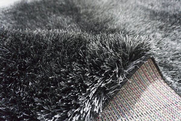 Berfin Dywany, Kusový koberec Seven Soft 7901 Black Grey, 80x150, šedá, obývacia izba