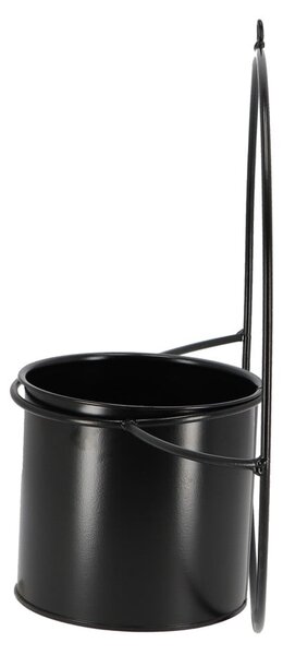 Čierny nástenný držiak na kvetináč Esschert Design Planter