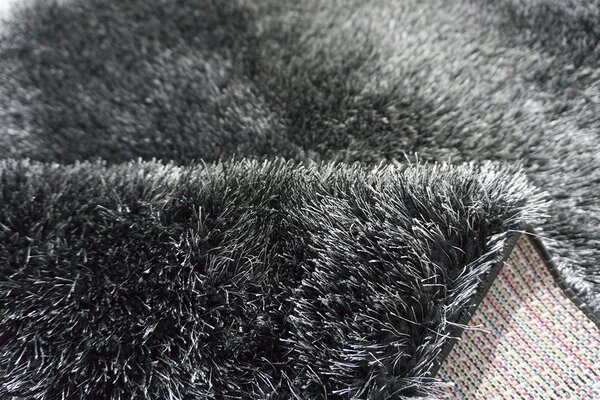 Berfin Dywany, Kusový koberec Seven Soft 7901 Black Grey, 80x150, šedá, obývacia izba