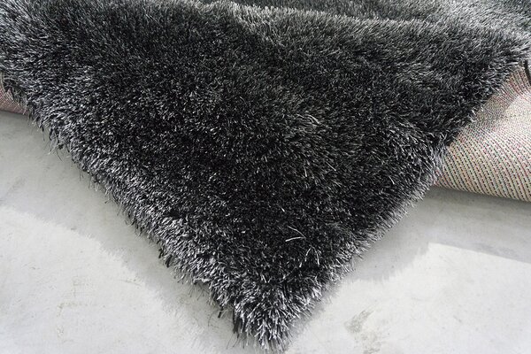 Berfin Dywany, Kusový koberec Seven Soft 7901 Black Grey, 80x150, šedá, obývacia izba