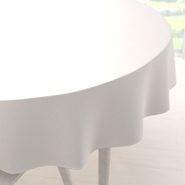Biante Zamatový okrúhly obrus Velvet Premium SVP-024 Krémovo biely Ø 100 cm