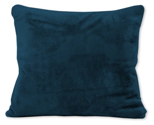 DEKORAČNÁ OBLIEČKA NA VANKÚŠ BASIC SOFT 40X40 CM TMAVOMODRÁ