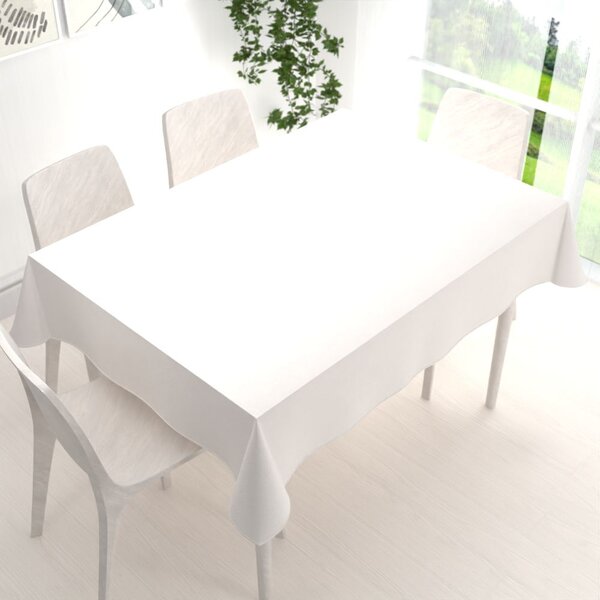 Biante Zamatový obdĺžnikový obrus Velvet Premium SVP-024 Krémovo biely 50x100 cm