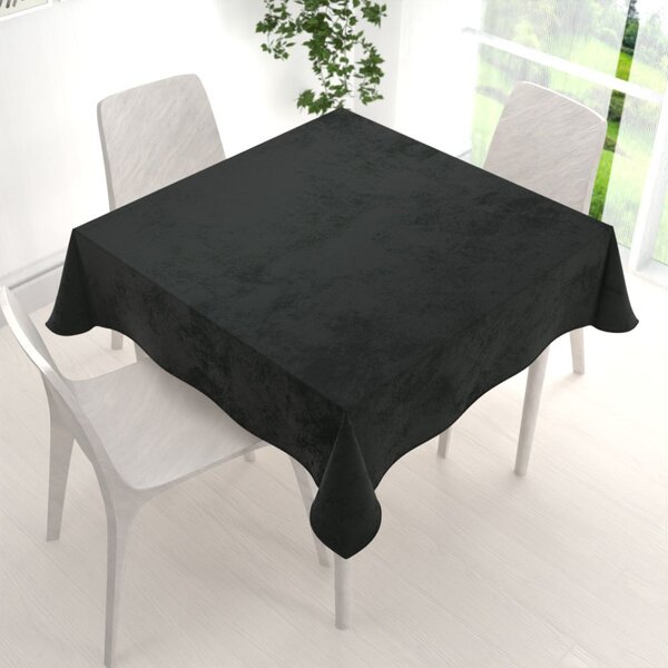 Biante Zamatový štvorcový obrus Velvet Prémium SVP-014 Čiernozelený 40x40 cm