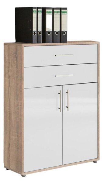 SKRINKA NA DOKUMENTY, farba duba, biela s vysokým leskom, 337,6/185,6/33 cm MID.YOU - Online Only kancelárie, Online Only