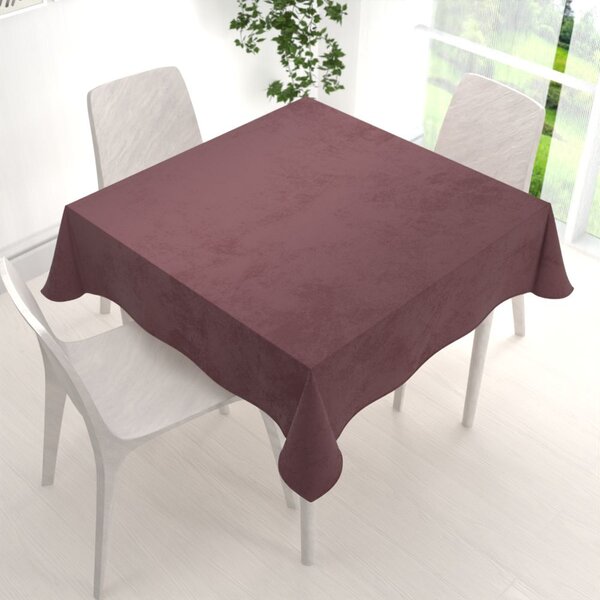 Biante Zamatový štvorcový obrus Velvet Prémium SVP-019 Hnedofialový 40x40 cm