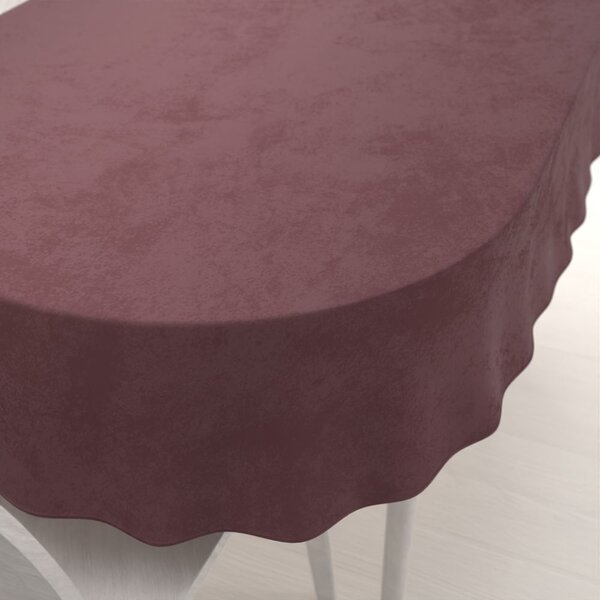 Biante Zamatový oválny obrus Velvet Prémium SVP-019 Hnedofialový 100x160 cm