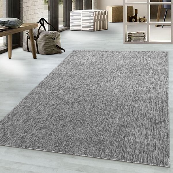Ayyildiz , Kusový koberec Nizza 1800 lightgrey, 80x150, šedá, chodba / predsieň