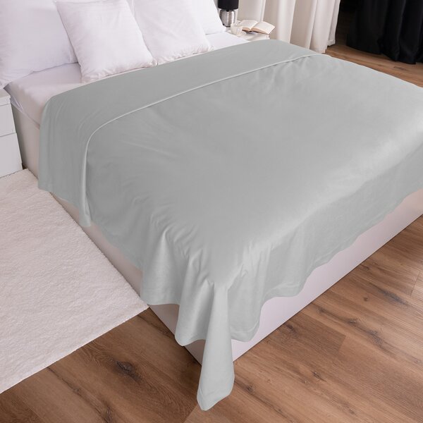 Biante Zamatový prehoz na posteľ Velvet Prémium SVP-027 Svetlo sivý 140x200 cm