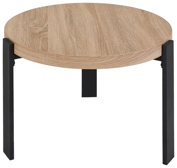 SADA KONFERENČNÝCH STOLÍKOV, čierna, farba duba, kov, kompozitné drevo, 60-80/60-80/40-45 cm MID.YOU - Stolíky do obývačky, Online Only