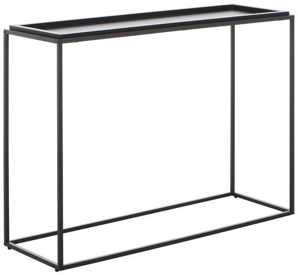 KONZOLOVÝ STOLÍK, čierna, kov, kompozitné drevo, 110/38/80 cm MID.YOU - Online Only obývacie izby, Online Only