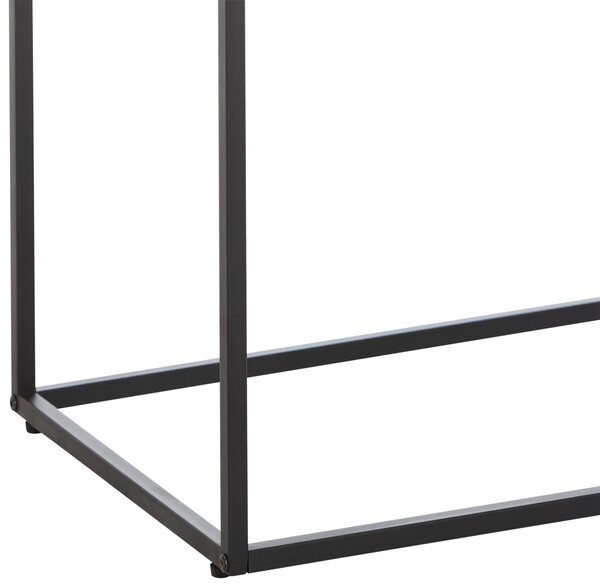 KONZOLOVÝ STOLÍK, čierna, kov, kompozitné drevo, 110/38/80 cm MID.YOU - Online Only obývacie izby, Online Only