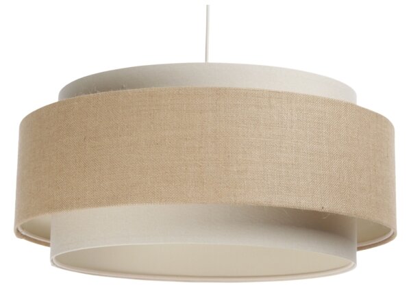 Luster na lanku DOBLO 1xE27/60W/230V béžová/krémová