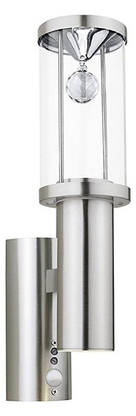Eglo 94126 - LED vonkajšie osvetlenie so senzorom TRONO 2 1xGU10/3W + 1xLED/3,7W IP44