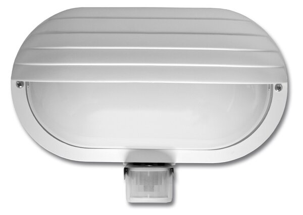 Stropné svietidlo biele, IP44, so senzorom (WHST69-BI)