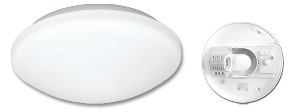 Stropné svietidlo, biele, IP44, max 60W, HF senzor 360 (W131-BI)