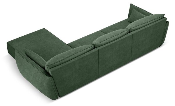 Tmavozelená rohová pohovka (pravý roh) Vanda - Mazzini Sofas