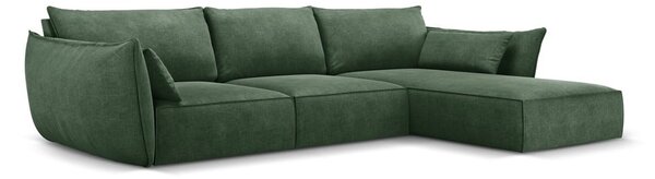 Tmavozelená rohová pohovka (pravý roh) Vanda - Mazzini Sofas