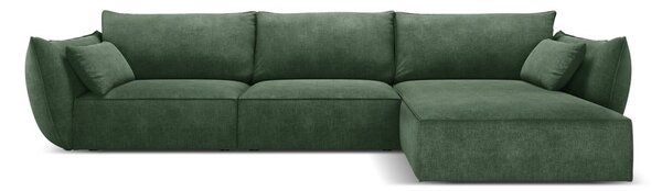 Tmavozelená rohová pohovka (pravý roh) Vanda - Mazzini Sofas