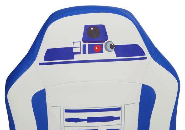 HERNÁ STOLIČKA, vzhľad kože, modrá, biela Star Wars - Online Only kancelárie, Online Only