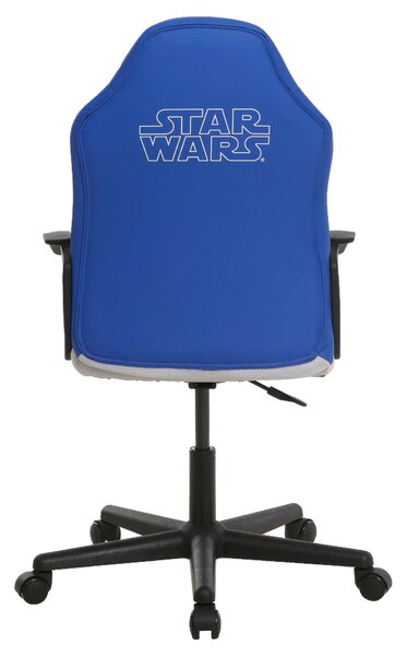 HERNÁ STOLIČKA, vzhľad kože, modrá, biela Star Wars - Online Only kancelárie, Online Only